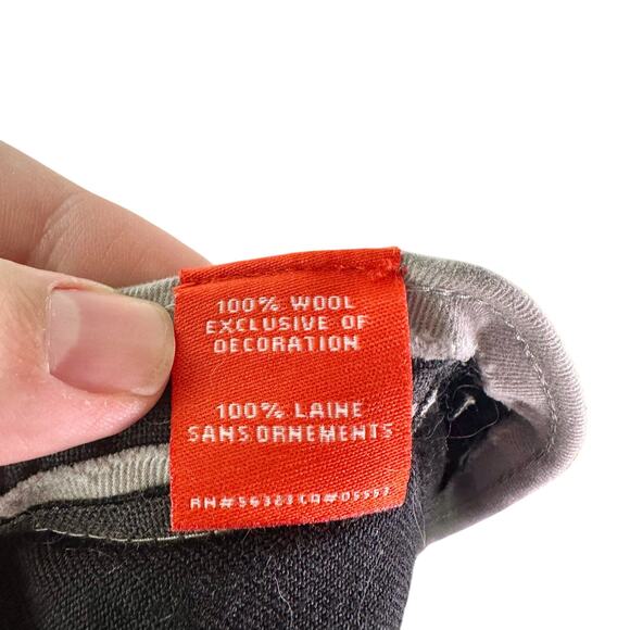 Nike 643 University Of Iowa Hawkeyes Adult 7 1/8 Black 100% Wool Baseball Cap - Picture 7 of 7